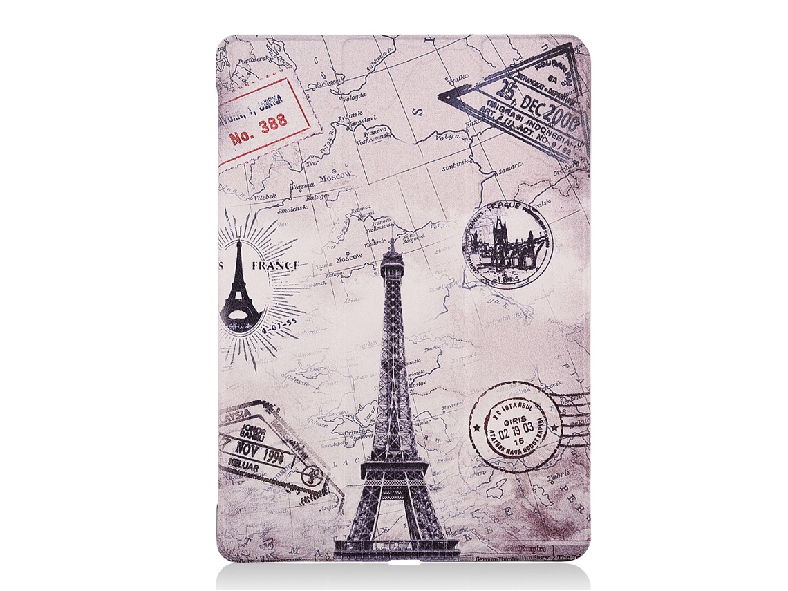 Capa Protetora Tripla E Case Flip Para Ipad Pro 10.5, Com Suporte E Design Vintage.