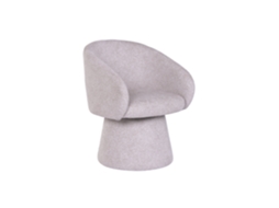 Poltrona de Metal em Poliéster Bege, 63x63,5x78,5cm ALEXANDRA HOUSE LIVING