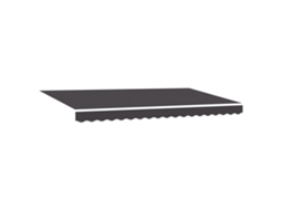 Toldo Retrátil Moderno Vidaxl Antracite Tecido