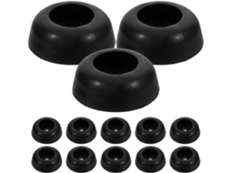 100 Unidades De Protetores Silicone Antiderrapantes Para Pés Móveis, Pretos, Resistentes Ao Desgaste E À Umidade, Ideais