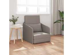 Vidaxl Sofá-cama Cinzento-acastanhado 65 X 80 X 83 Cm Tecido