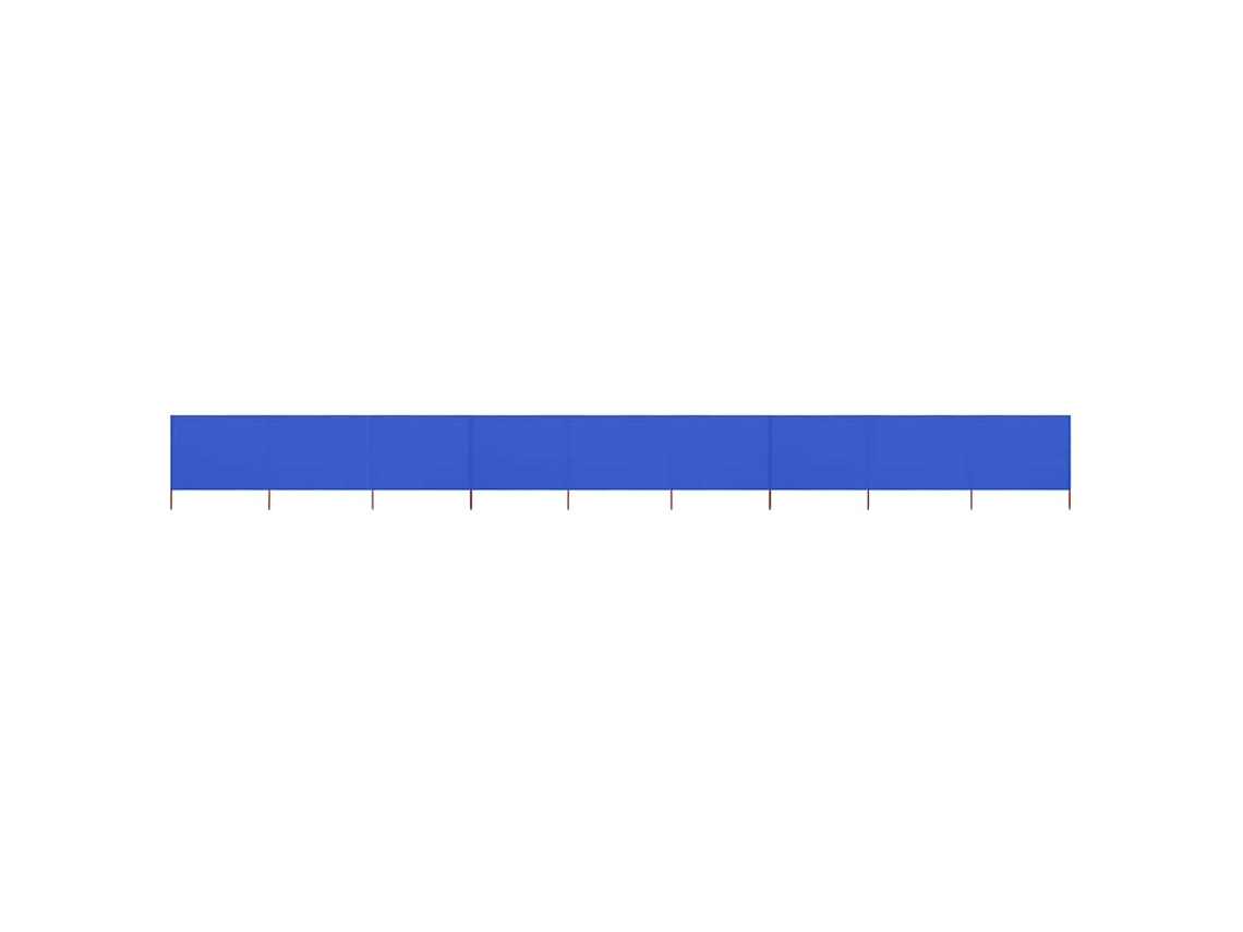 Vidaxl Para-vento Com 9 Painéis Em Tecido 1200x160 Cm Azul-ciano