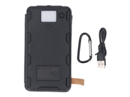 Aetheria carregador Solar Power Bank 8000mah com 3 Painéis, Carregamento Rápido Usb C para Celular e Tablet