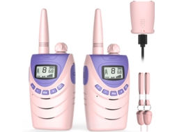 Walkie-talkie Infantil, Conjunto De 2 Unidades, Rosa