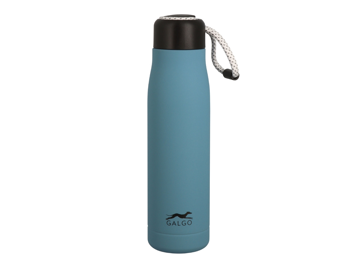 Grafoplas Galgo - Botella Térmica Reutilizable De 0.54l Con Interior Cerámico. Azul