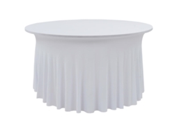 Vidaxl Capa Extensível Para Mesa C/ Camilha 2 Pcs 180x74 Cm Branco