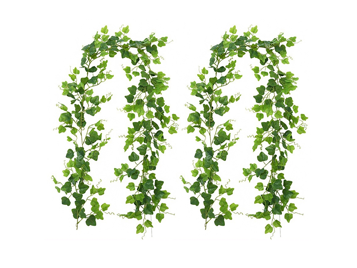 Laxiscreed Vinha Artificial De Folhas Verdes Para Decoração De Primavera Com Enfeites Naturais