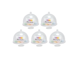 Primerox 5 Conjuntos Bolo Macaron Miniatura para Casinha de Bonecas Decoração Resina Cute Exquisite
