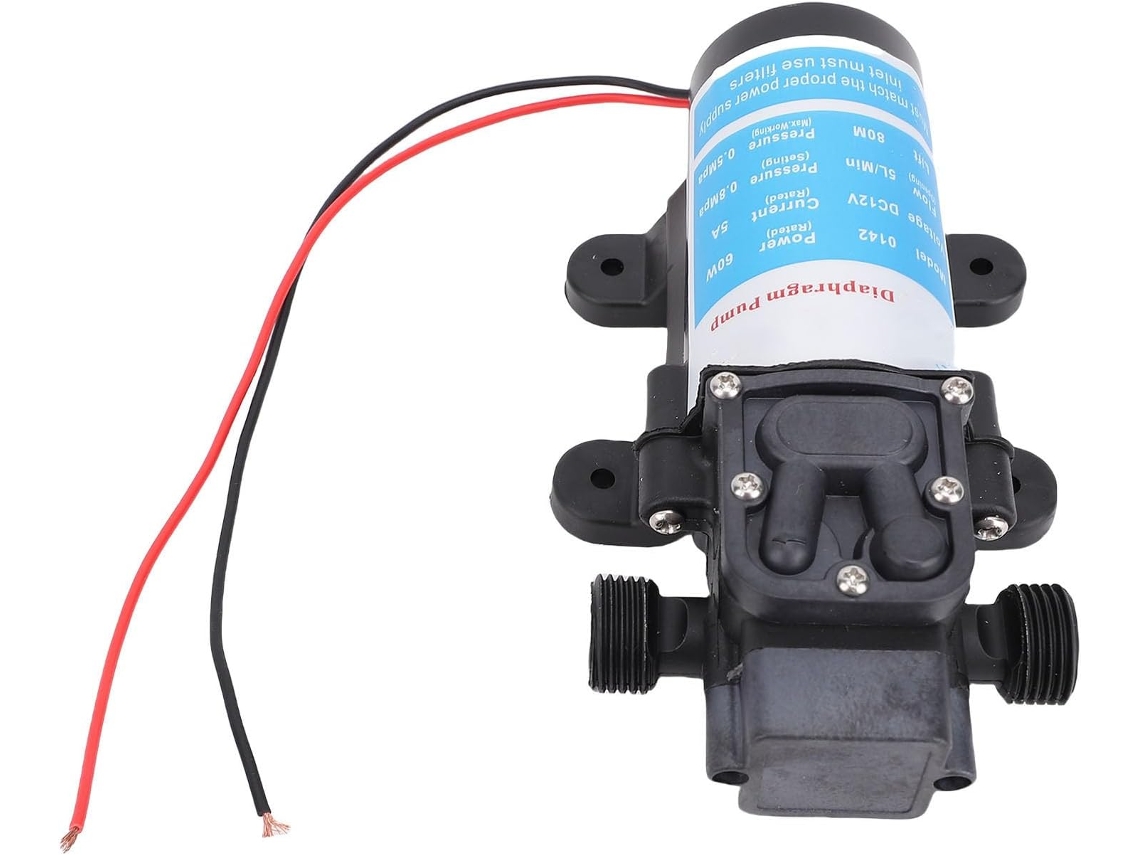 Bomba De Microdiafragma Autoescorvante Compacta 60 80 G1/2 W Para Lavagem