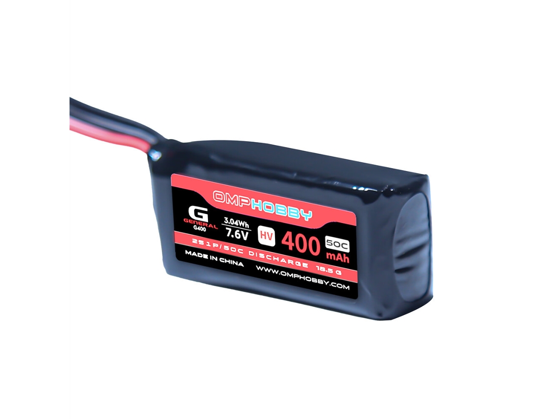 Bateria de Lítio Omphobby M1 M1 V1 2s 7.6v 400mah 50c para Helicóptero Rc Peças de Substituição MDUG
