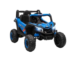 Carro Elétrico Infantil 12v 2 Motores Controlo Remoto Usb Velocidade 7km/h Azul