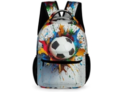 Mochila Escolar Colorida Futebol Americano Em 3d Para Alunos Do Ensino Fundamental (1º E 2º Ano) De Meninos