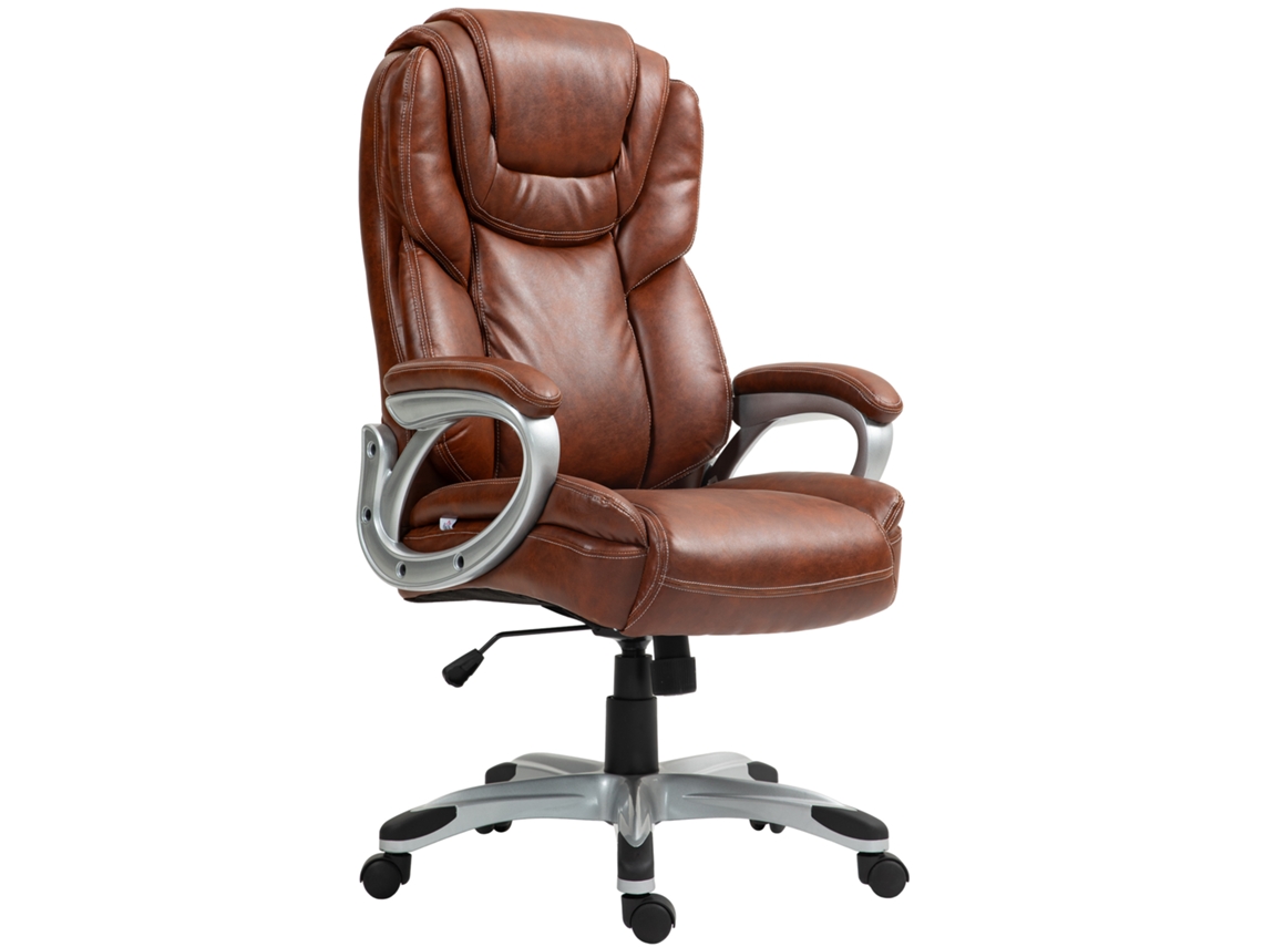 Cadeira Escritório 66x75,5x115-124h Com Giro, Marrom