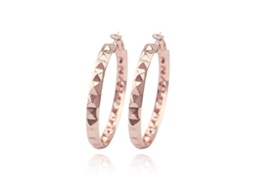 2026 aros Grandes de Bambú Hmwy Mujer Color Oro Rosa Diámetro Exterior 55mm Peso 9g Con Bolsa