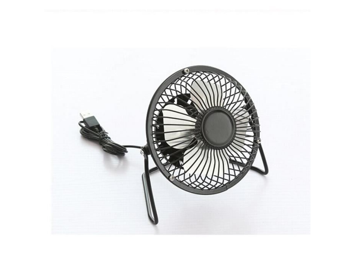 Ventilador, Mini, Preto, Usb, 45 Db, Com Suporte Preto