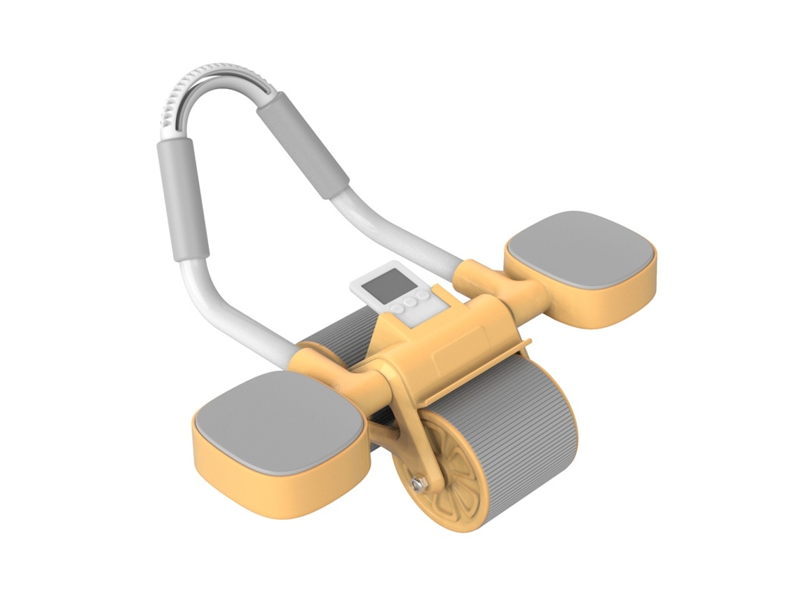 Lurelia Roda Abdominal Automática Tudeen Com Rebote E Suporte Para Cotovelo, Rolo De Treinamento Abdominal Com Temporizador E Roda Abdominal.
