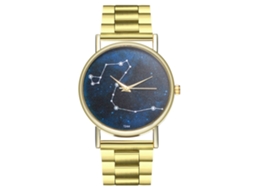 Relógio de Casal Casual com Pulseira de Aço e Movimento de Quartzo Presente Exquisito