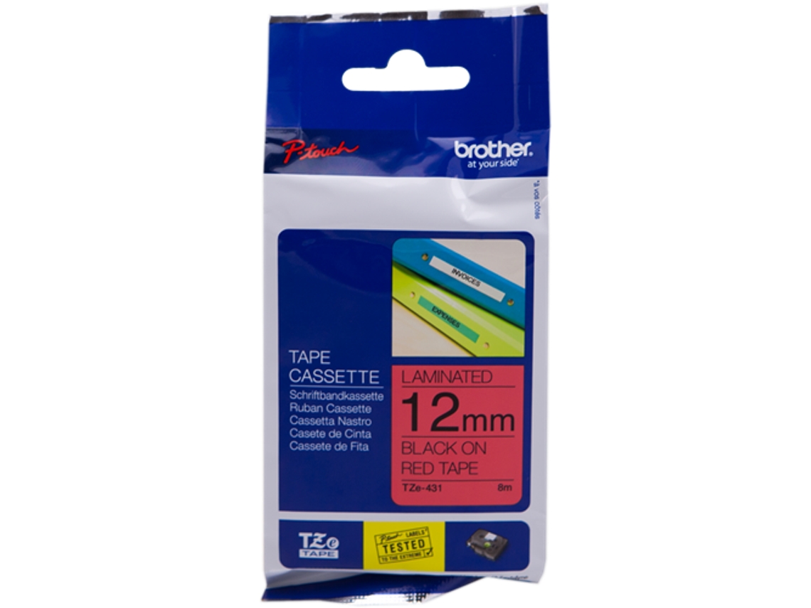 CONTA ROT BROTHER ROJ/NEG 12MM TZE431