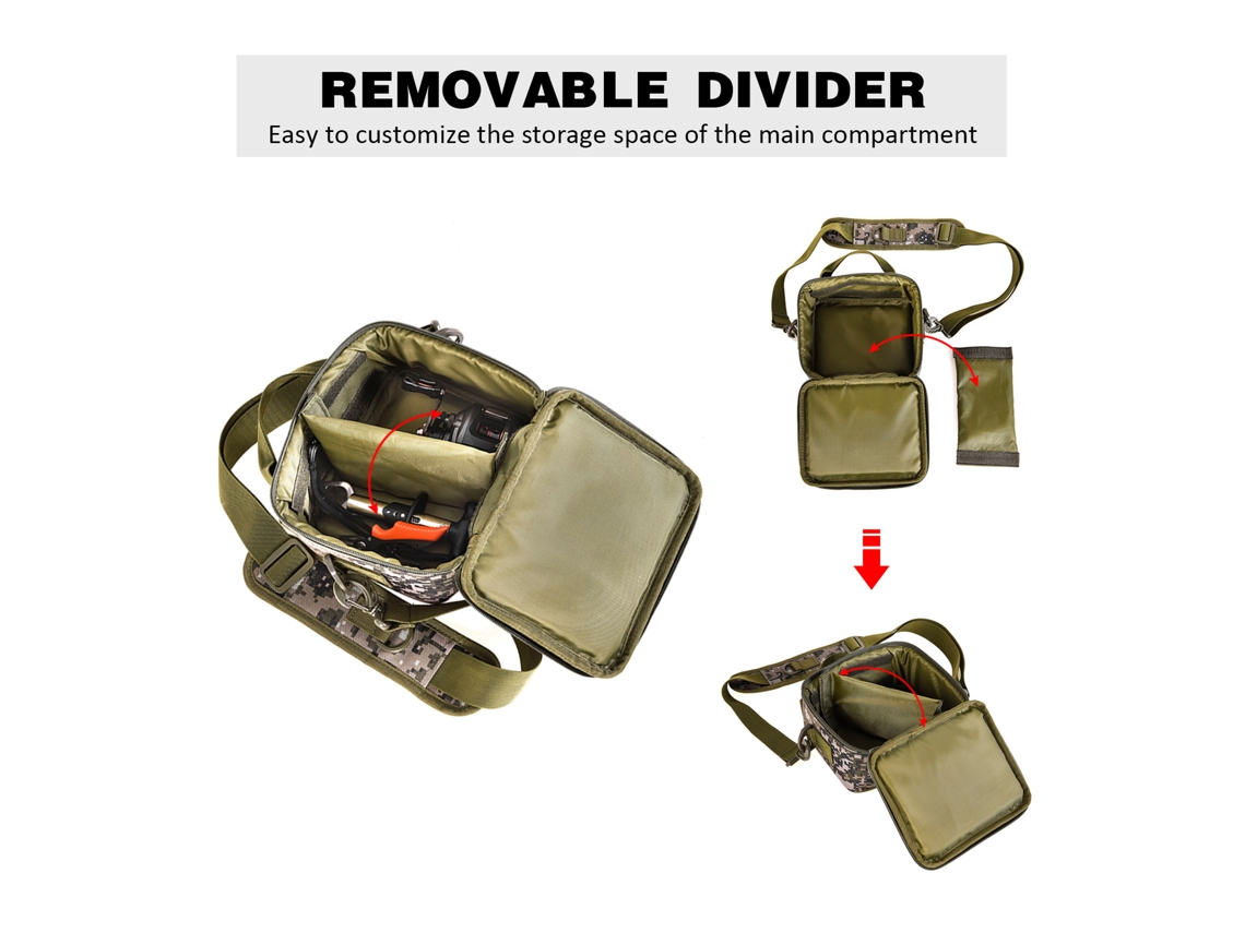 Bolsa de Pesca Resistente À Água Mochila Shoulder