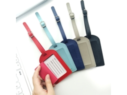 Conjunto de 2 Etiquetas de Silicone BRILVIBERA, pretas, com cartão de identificação