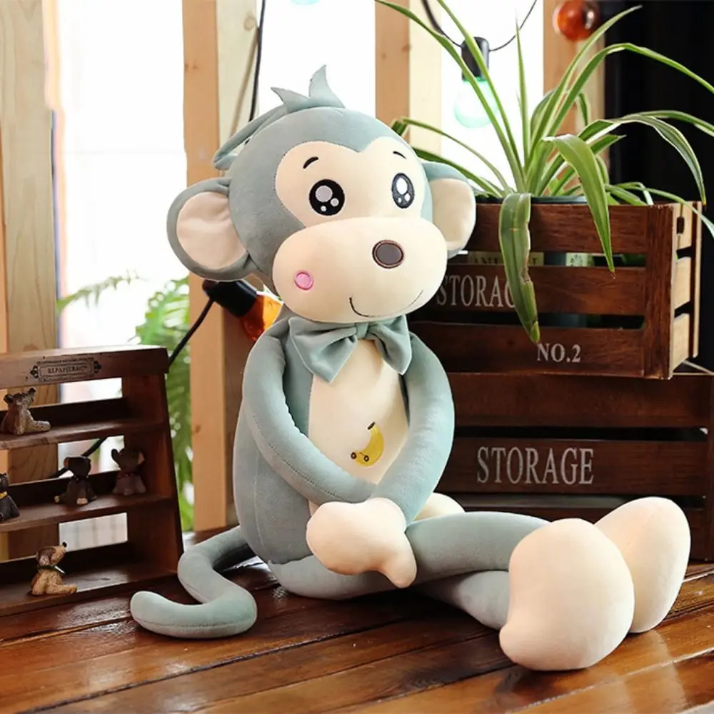 Macaco de Pelúcia em Algodão Pp , Boneco de Macaco de Desenho Animado Fofo, Brinquedo Infantil. MDUG (verde 40 Cm)