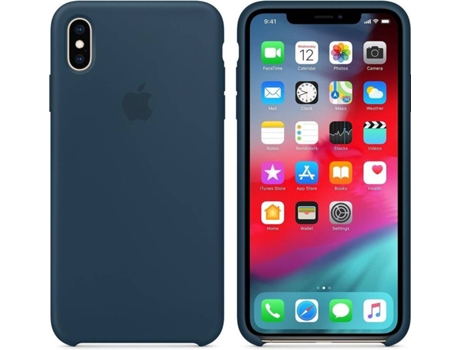 Capa  iPhone XS Max Silicone Azul