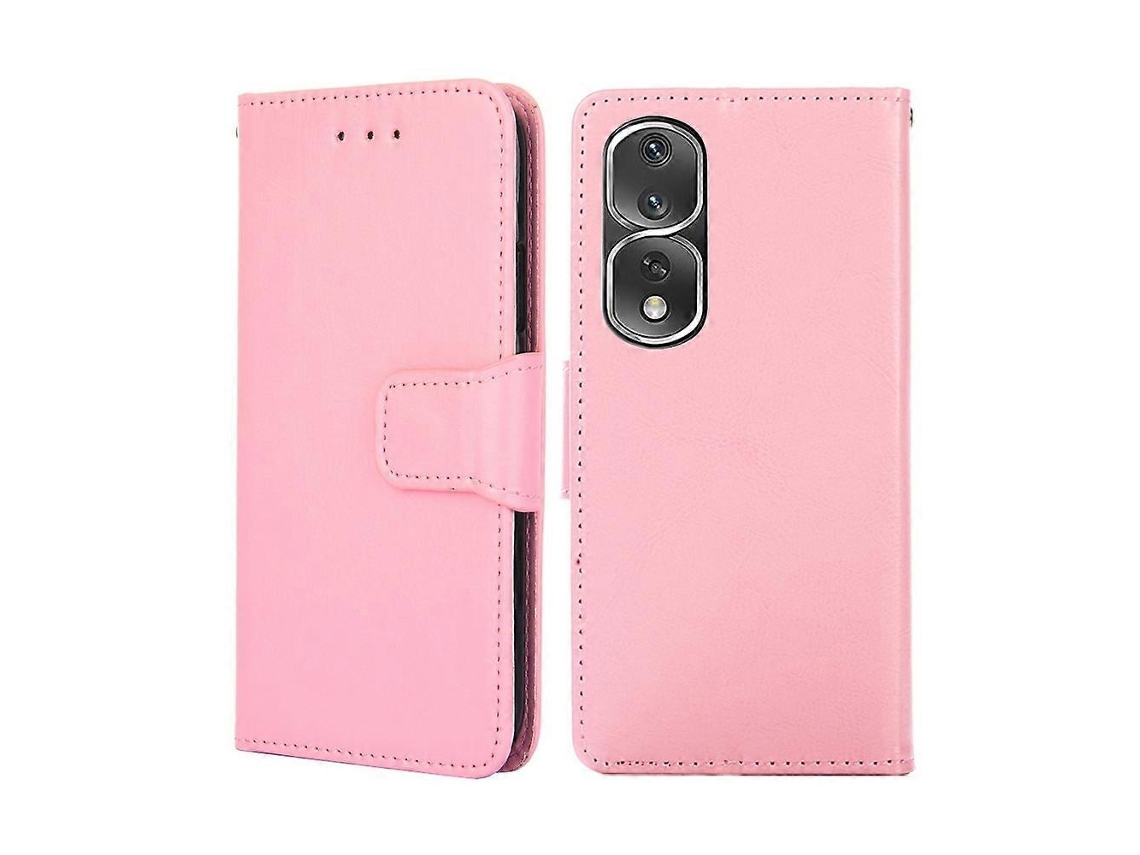 Capa De Celular Em Couro Com Textura De Cristal Para Honor 80 Pro