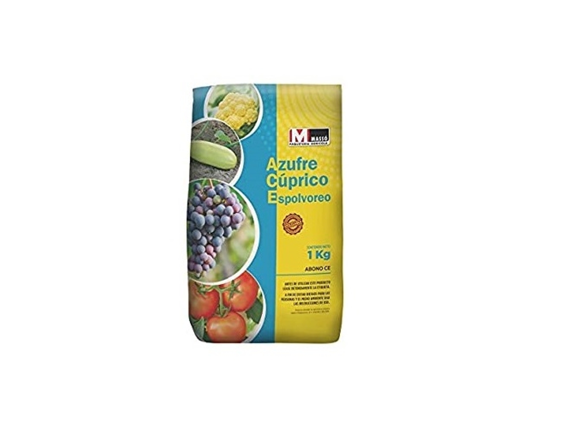 MASSÓ Azufre Cúprico Espolvoreo Abono Ce Bolsa 1 kg