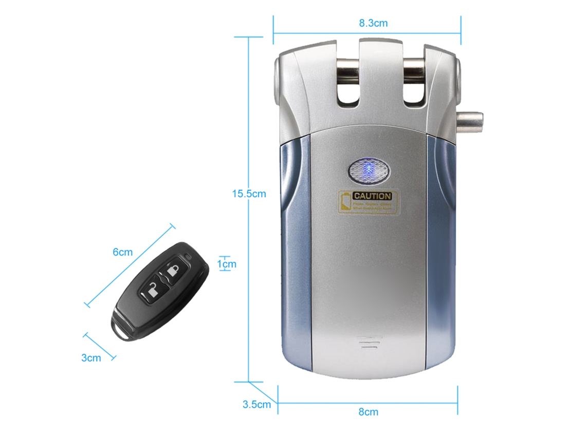 Trava Inteligente Sem Chave com Controle Remoto Wf 018
