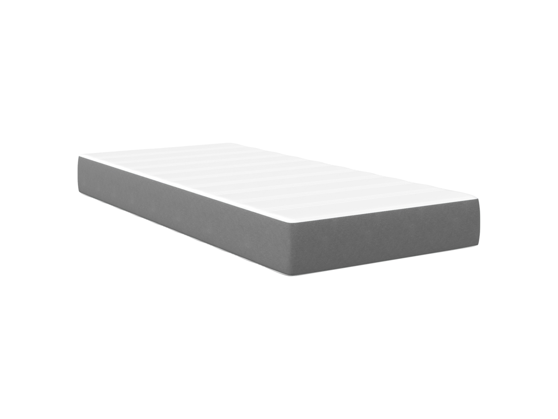 Conjunto 1 Colchão De Cama Vidaxl Cinzento-claro Tecido (100 X 200 Cm)