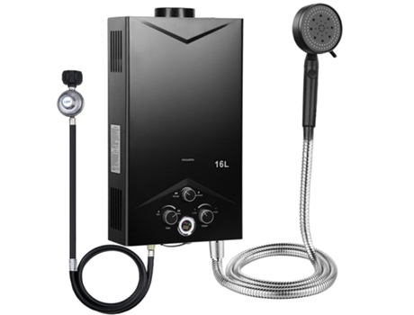 Aquecedor De Água A Gás Instantâneo Capacidade De 16 L Comando Por Botão Proteção Múltipla Com Visor Digital Biplut