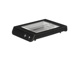 Torradeira Retangular Plana Preta de 600w. com Temporizador DAM