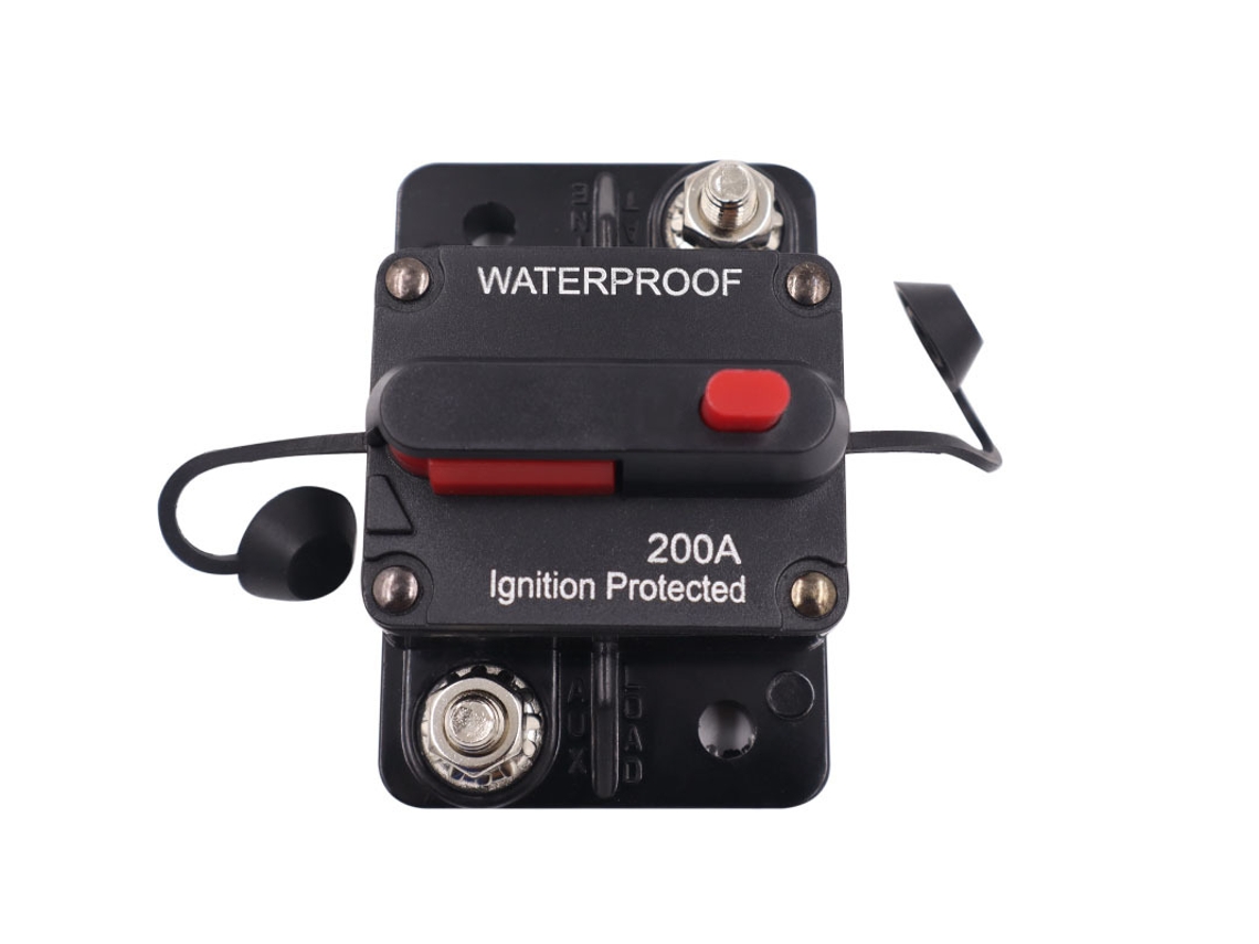 Disjuntor À Prova Dágua 200a 12 48v Com Fusível E Reinicialização Automática Slowmoose