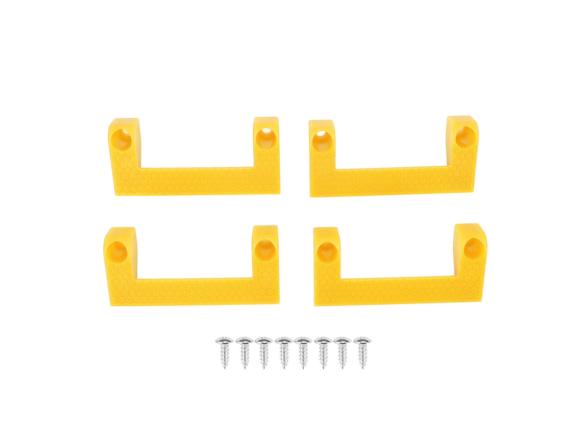 4pcs Suporte para Fita Métrica em ABS, armazenamento de ferramentas, amarelo | S/MARCA