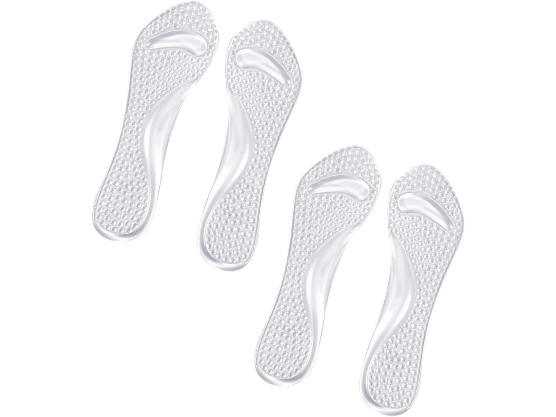 Ganazono 2-pares De Palmilhas Gel Com Suporte Para O Arco Do Pé E Função Antiderrapante, Confortáveis E Seguras Para Uso