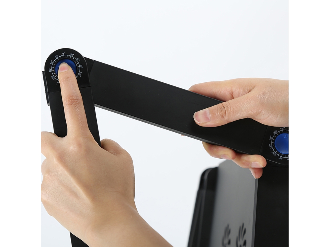 Suporte Ajustável para Laptop com Ventoinhas e Mouse Pad