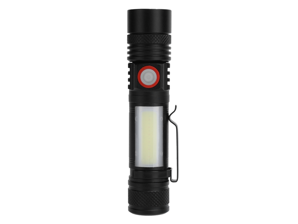 Lanterna Elétrica T6 com Zoom Telescópico 1000lm 6 Modos IPX65 Portátil | S/MARCA