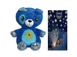 Ontel Star Belly Dream Lites, Luminária Noturna em Formato de Bichinho Pelúcia, Cachorrinho Azul Aconchegante e Urso BRILVIBERA