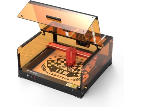 ATOMSTACK A12 Ultra Gravador a Laser 12W Cortador a Laser com Invólucro a Laser B3 Câmara Mais Inteligente Máquina de Gravação a Laser de 50W