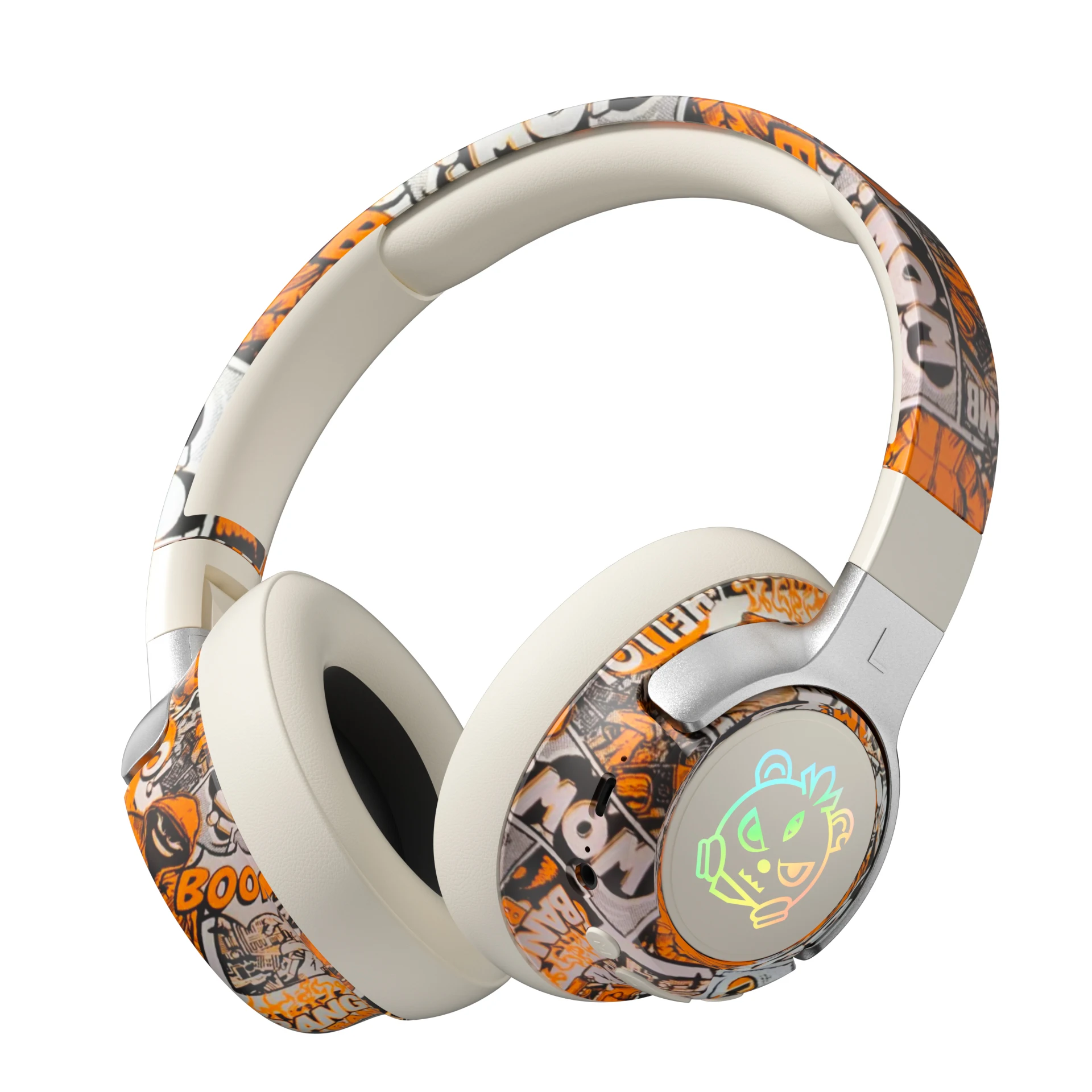 Fones De Ouvido Bluetooth (coloridos), Com Cancelamento De Ruído, Supra-auriculares, Áudio Com Bateria De 15 Horas De Duração.