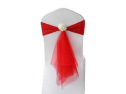 Faixas Elásticas Florais para Cadeiras Reutilizáveis para Casamento Evento Festa | S/MARCA