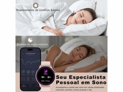 Smartwatch Para Mulheres Com Função De Telefone Bluetooth Call, Ip67 Android Ios Gold Yizhood