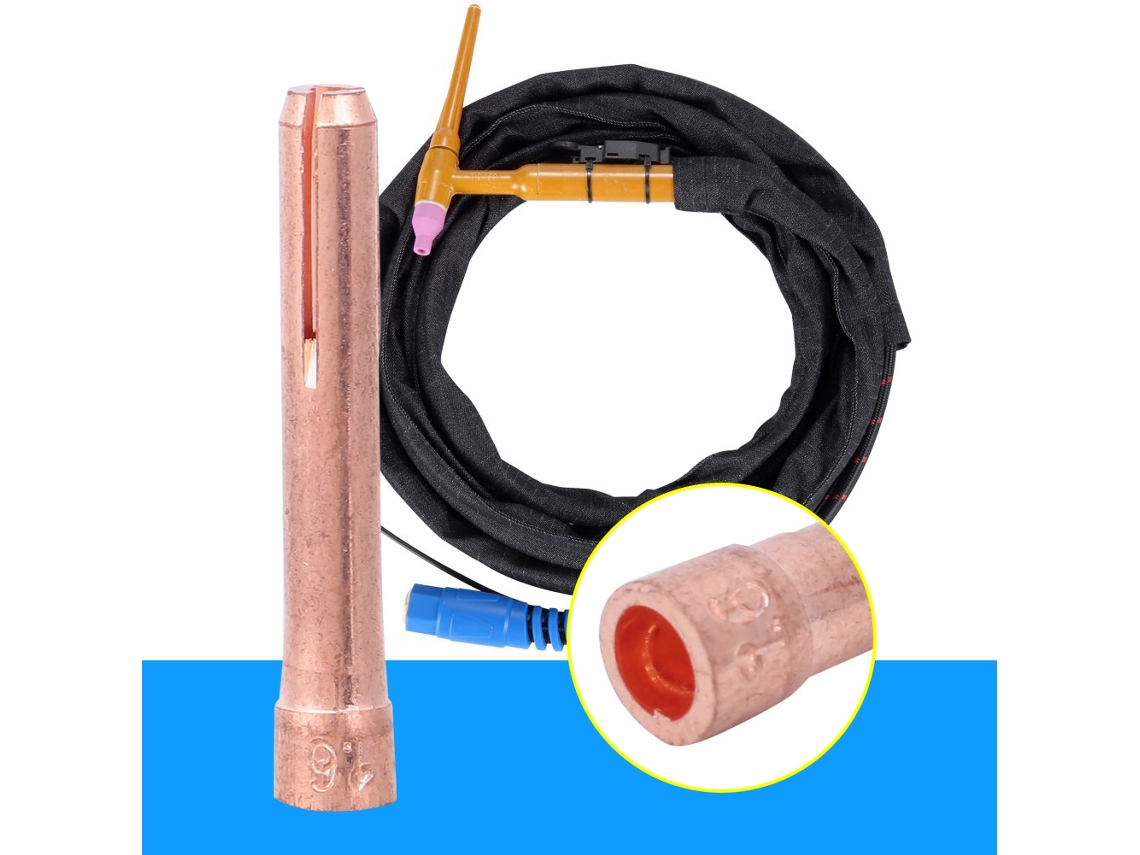 100 Peças De Pinças De Cobre Para Tocha De Solda Tig Qq150a Acessórios Consumíveis 2,0mm