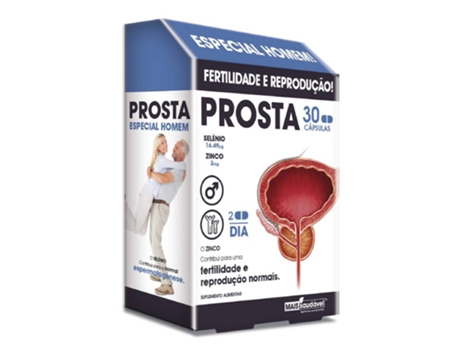 Suplemento alimentar para próstata mais saudável