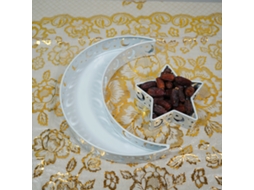 Laxiscreed Travessa De Ferro Com Estrelas Para Festas Eid E Decoração De Casamento