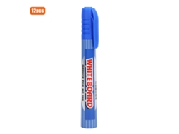 12pcs Bolígrafo Pizarra Blanca Capacidad Grande Borrador Plástico Material Oficina Escuela Azul