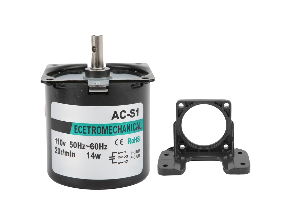 Motor Síncrono Ac 14w Iman Permanente Eixo Central 20rpm Ac110v Alta Torção Xd60ktyz