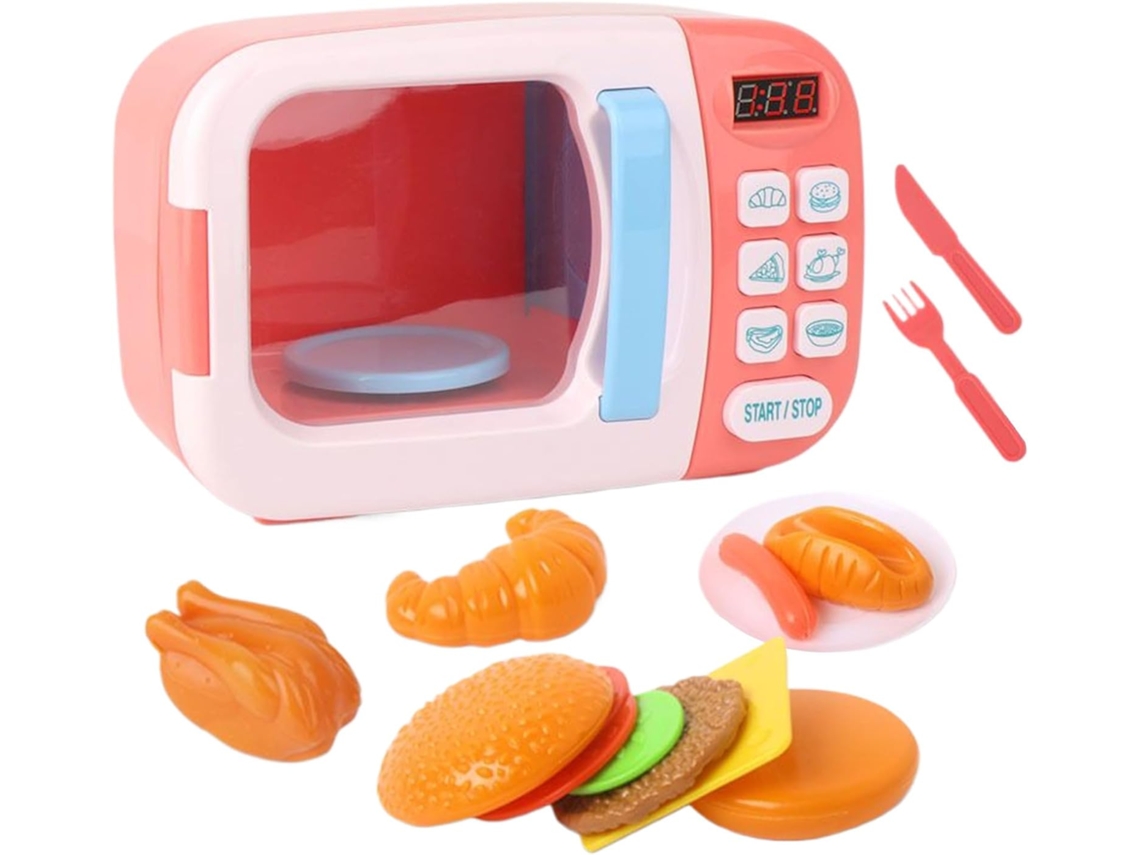 Forno De Micro Ondas De Brinquedo, Brinquedo De Cozinha Com Som Forno De Micro Ondas Interativo Co Vayotoy