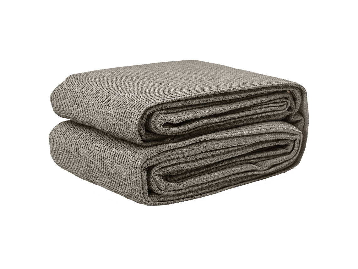 Conjunto 1 Tapete De Camping Vidaxl Cinzento-claro Polietileno (600 X 400 Cm)