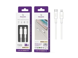 Cabo Tipo-C a Lightning 30W (1 m - Branco)